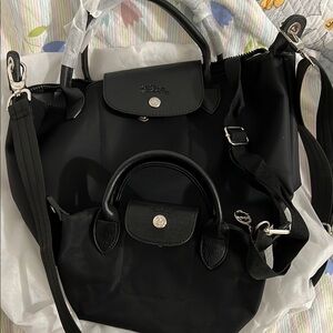 Elegant Black Women's Tote and Handbag Set